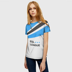 Футболка женская ESL league, цвет: 3D-принт — фото 2