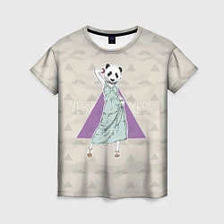 Женская футболка Panda Girl: yes yes?