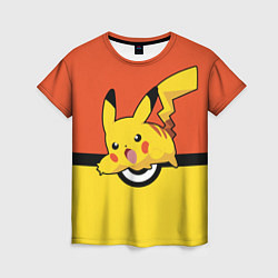 Футболка женская Pikachu, цвет: 3D-принт