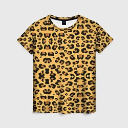Женская футболка Шкура леопарда
