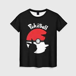 Женская футболка Pokeball