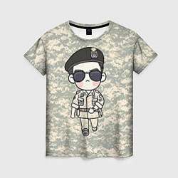 Женская футболка Song Joong Ki: Camo