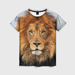 Женская футболка Красавец лев