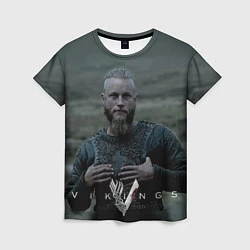 Футболка женская Vikings: Ragnarr Lodbrok, цвет: 3D-принт