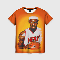 Женская футболка LeBron James: Heat