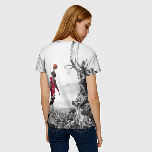 Женская футболка Michael Jordan NBA / 3D-принт – фото 4