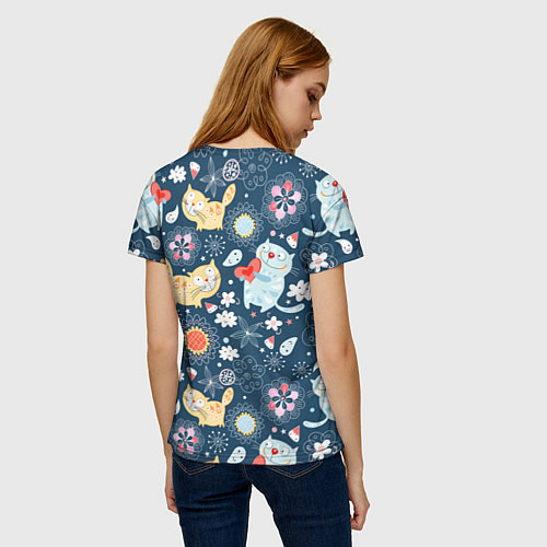 Женская футболка Котята / 3D-принт – фото 4
