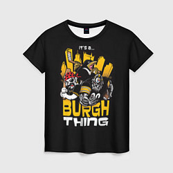 Женская футболка Burgh Thing