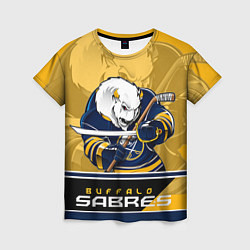 Футболка женская Buffalo Sabres, цвет: 3D-принт