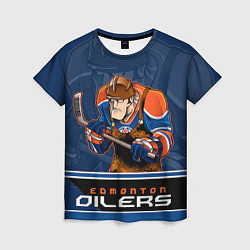 Женская футболка Edmonton Oilers