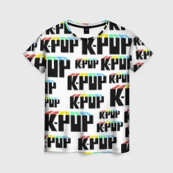 Женская футболка K-pop Pattern
