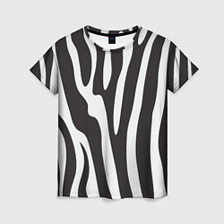 Женская футболка Шкура зебры