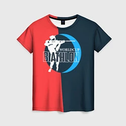 Женская футболка Biathlon worldcup