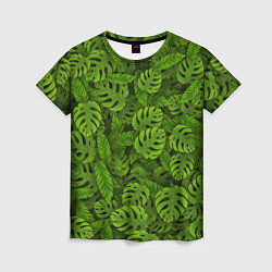 Женская футболка Тропические листья