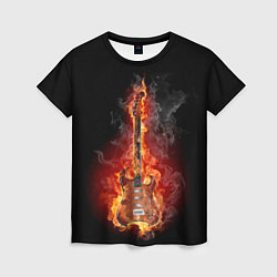 Женская футболка Адская гитара