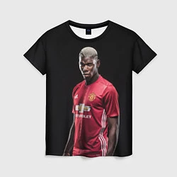 Женская футболка Погба: Манчестер Юнайтед