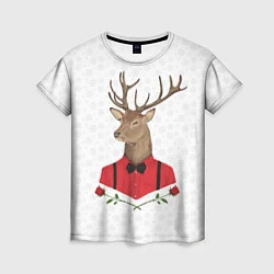 Женская футболка Christmas Deer
