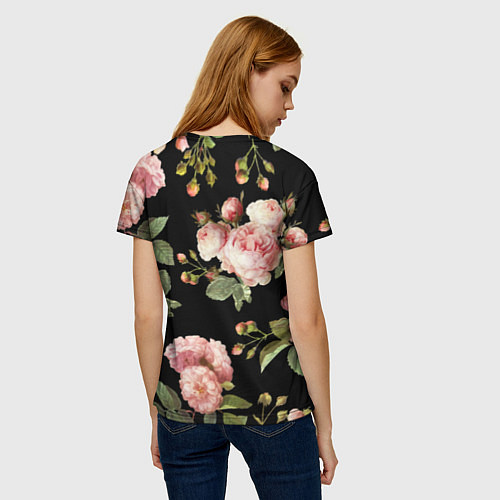 Женская футболка TOP Roses / 3D-принт – фото 4