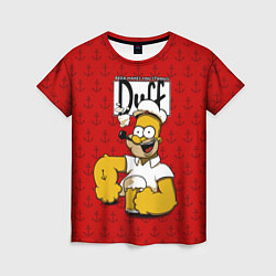 Женская футболка Duff Beer