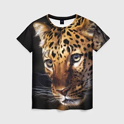 Женская футболка Глаза леопарда