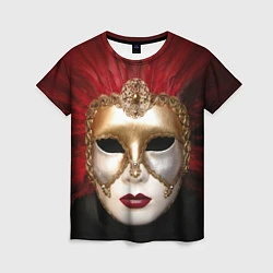 Женская футболка Венецианская маска