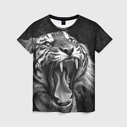 Женская футболка Гнев тигра
