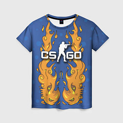 Футболка женская CS:GO Fire Elemental, цвет: 3D-принт