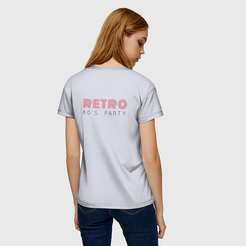 Женская футболка Ретро кассеты / 3D-принт – фото 4