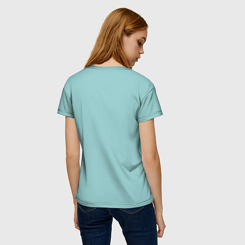Женская футболка Лев: минимализм / 3D-принт – фото 4