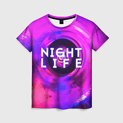 Женская футболка Night life