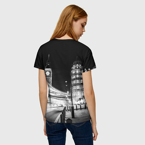 Женская футболка Улица Лондона / 3D-принт – фото 4
