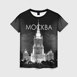 Женская футболка Москва, МГУ