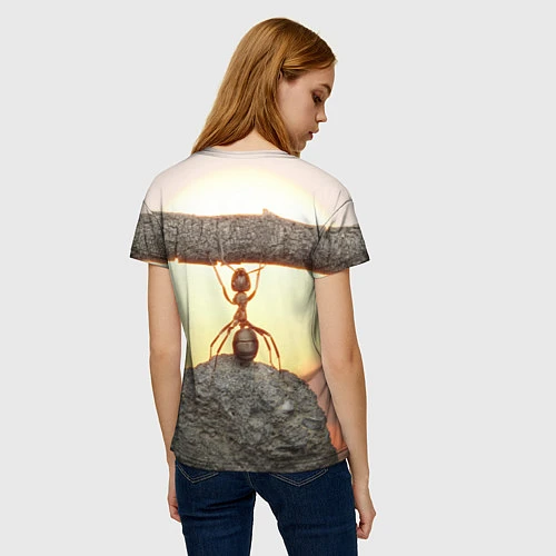 Женская футболка Муравей-силач / 3D-принт – фото 4