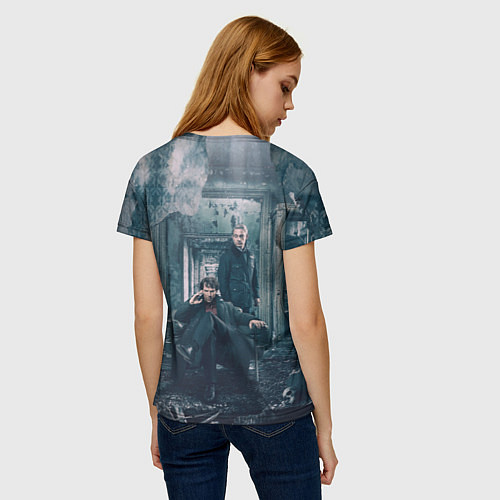 Женская футболка Шерлок и Ватсон / 3D-принт – фото 4