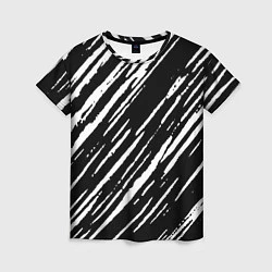 Женская футболка Black&White stroke