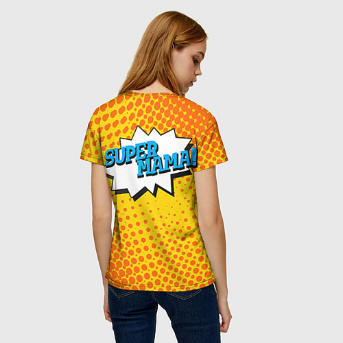 Женская футболка Супермама / 3D-принт – фото 4