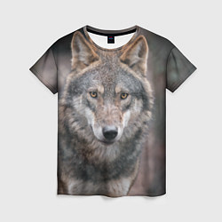 Женская футболка Волк - санитар леса