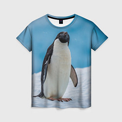 Женская футболка Пингвин на айсберге