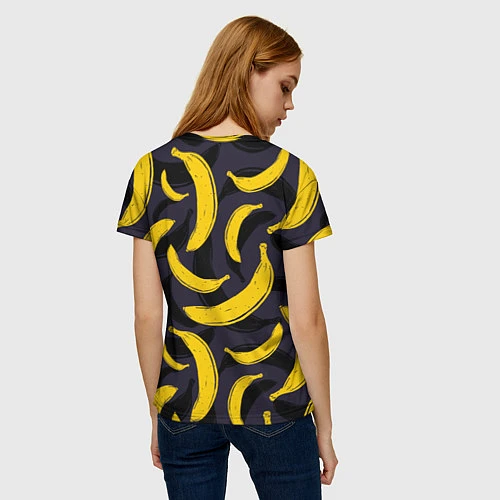 Женская футболка Бананы / 3D-принт – фото 4