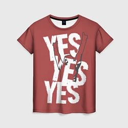 Женская футболка Bryan Danielson: Yes
