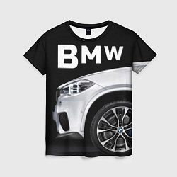 Женская футболка BMW: White Style