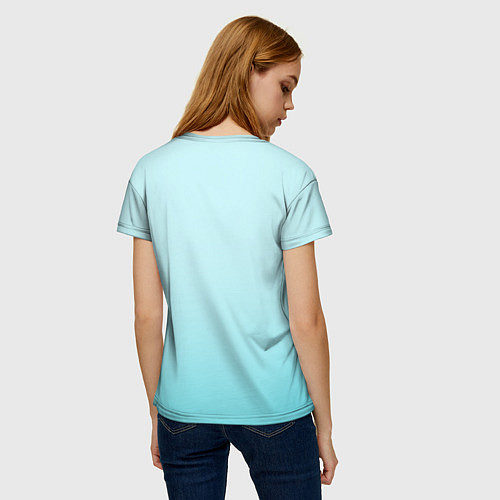 Женская футболка Blue / 3D-принт – фото 4