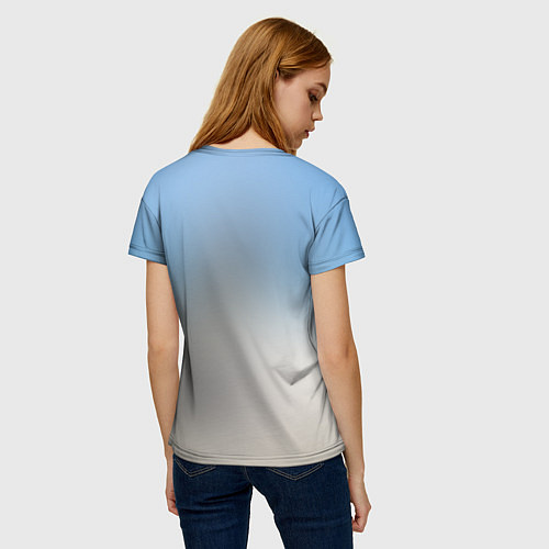 Женская футболка Песик на пляже / 3D-принт – фото 4