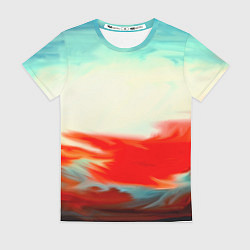 Футболка женская Художественные краски, цвет: 3D-принт