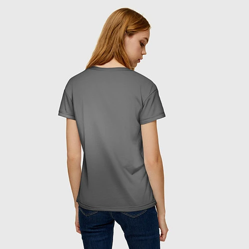 Женская футболка Енот за решеткой / 3D-принт – фото 4