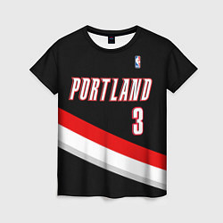 Женская футболка Portland Trail Blazers 3