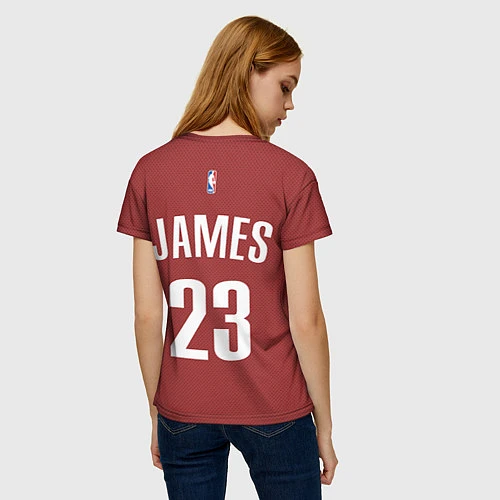 Женская футболка Cavaliers Cleveland 23: Red / 3D-принт – фото 4
