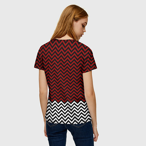 Женская футболка Твин Пикс: Минимализм / 3D-принт – фото 4