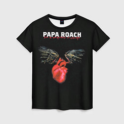 Женская футболка Paparoach: Angel heart