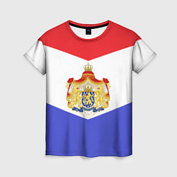 Женская футболка Флаг и герб Голландии